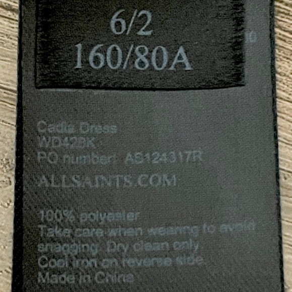 All Saints Cadia Midi Wrap Cold Shoulder Wine Burgundy Dress Size 2 - Picture 11 of 11